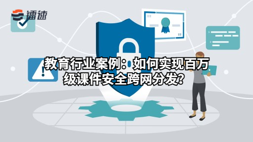 教育行业案例:如何实现百万级课件安全跨网分发?